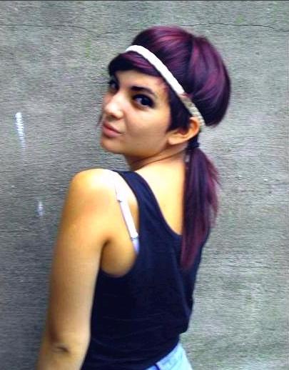 hairstyles with purple underneath